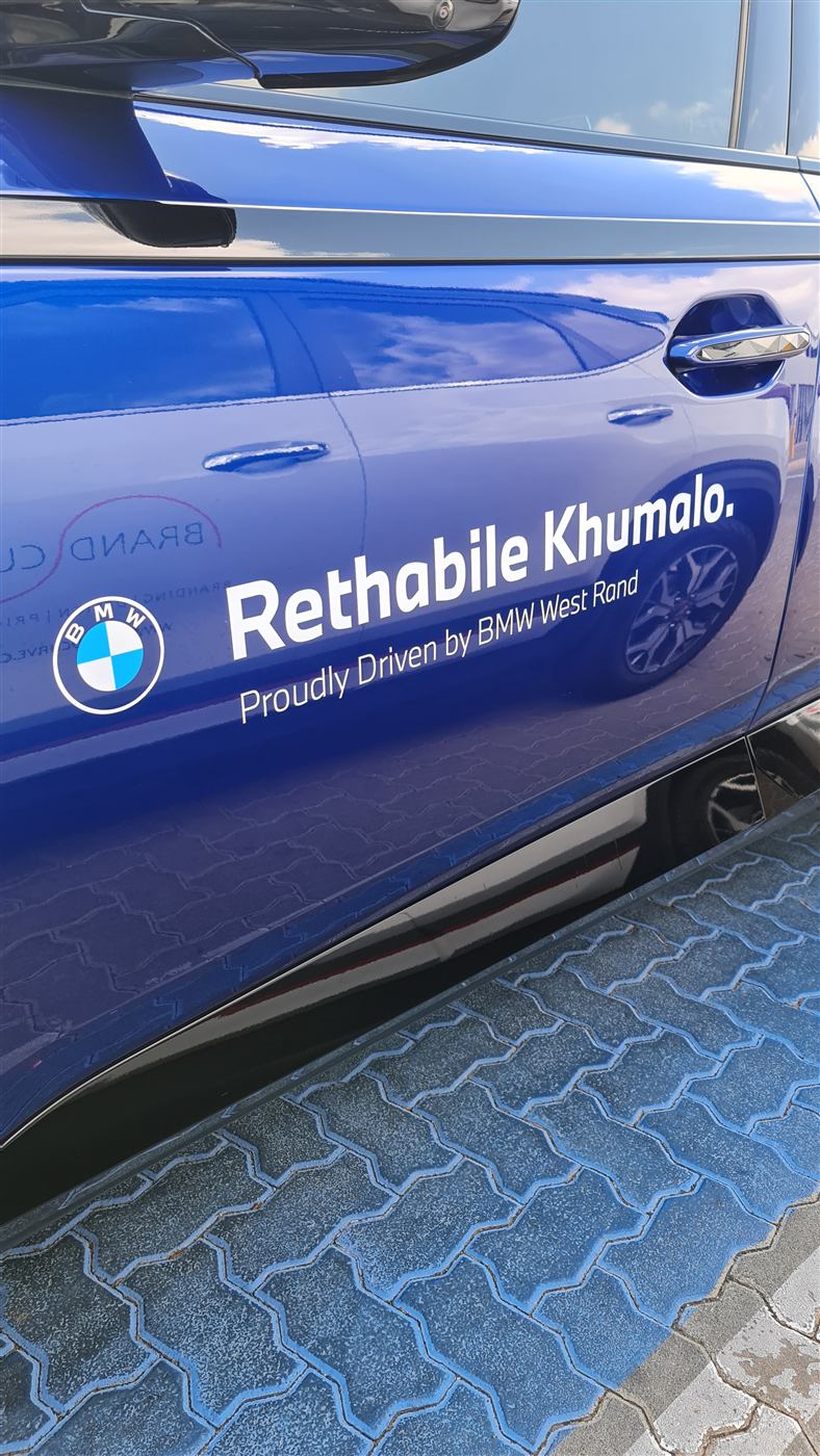 BMW West Rand sales consultant door decal